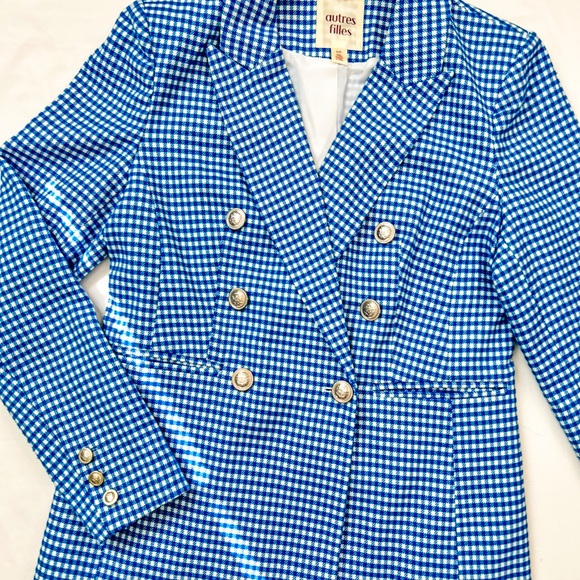 Woman Double Breasted Blazer - Picture 2 of 6